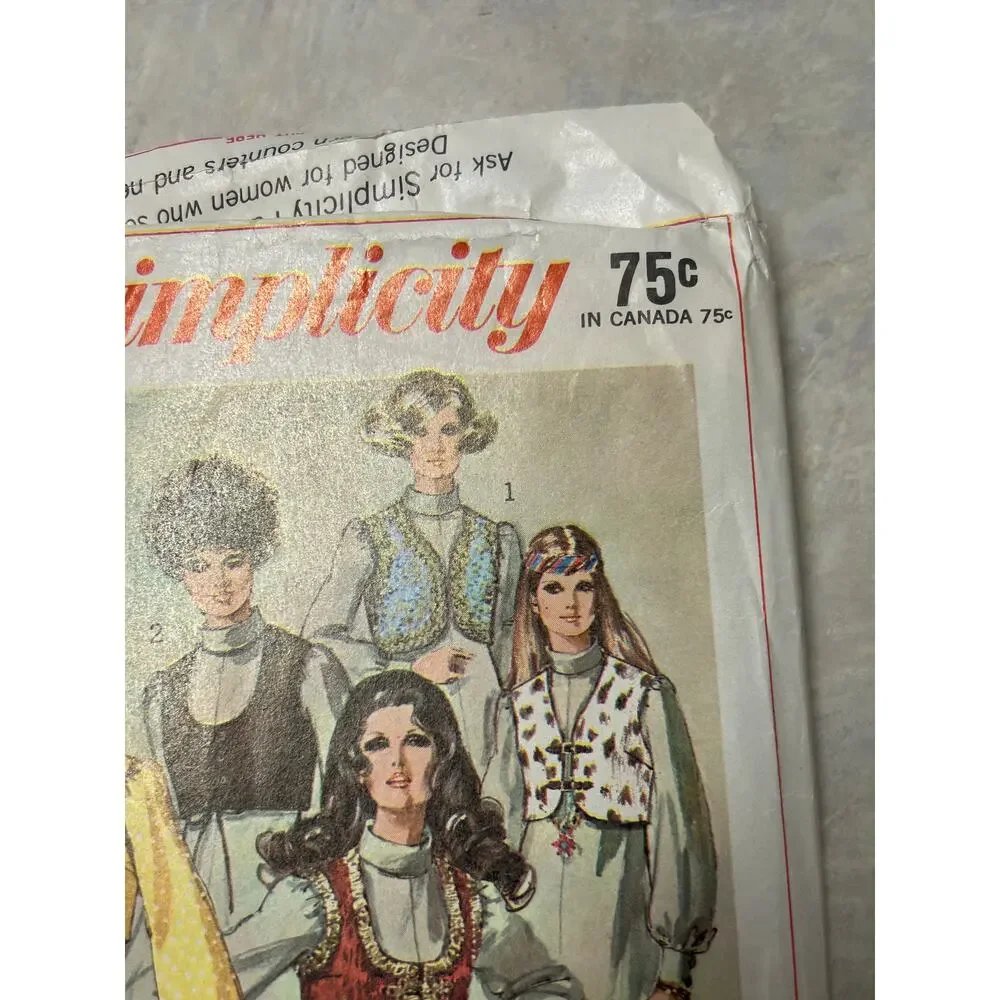 Vintage 60's Simplicity Pattern #8078‎ Misses A-Line Dress with Bolero Size 14